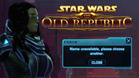swtor name unavailable.
